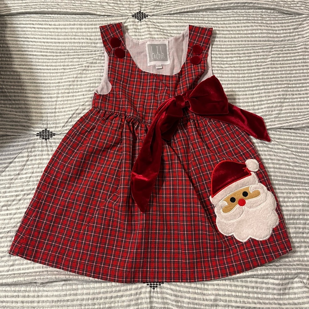 🔆5/$25 Lil Cactus Christmas Dress Size 12-25 Months